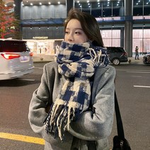 영바영 청순 사각 체크 목도리