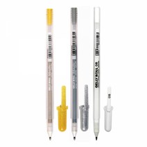 사쿠라 젤리롤펜 0.4mm 메탈릭골드.실버 이름표방수펜, 메탈릴실버 0.4mm