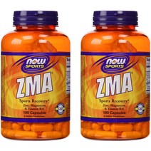 나우스포츠뉴트리션 ZMA 아연 마그네슘 비타민B6 180캡슐 2병