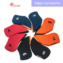 루체골프 네오플랜 컴팩트쿠션 아이언커버 9개1세트, [W343A84], [색상]▷블랙　[#327]