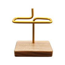 QDY 재사용 가능한 종이 보관함 식당용 대용량 목재 커피 필터 홀더, 12cmx14cm, 갈색