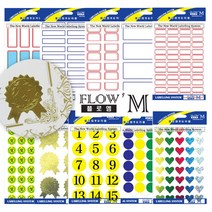 플로엠 일반견출지 보호 칼라견출지, 크라프트견출지 509 (31x12mm) 갈색