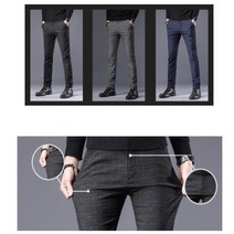 남성 명품스타일 슬림핏 세미정장 바지 깔끔 기본핏