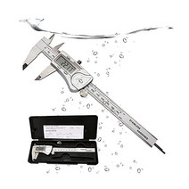 MEASUREMAN 전자 디지털 캘리퍼 마이크로미터 측정 도구 스테인리스 스틸 버니어 IP54 방수 보호 디자인, 한개옵션0