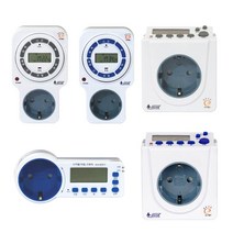 서준 디지털 타이머 콘센트 전자식 타임 스위치 무소음 24시간 주간 일주일 1구 16A 고용량 자동 전기 간판용 멀티탭 스위칭 접지 디지탈 콘센트형 전기용품, SJD-CR16H
