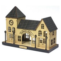 나디자인 DIY나무모형 마을 시리즈5 기차역