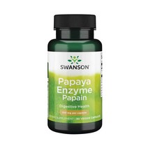 Swanson 스완슨 파파야 엔자임 파파인 100mg 90캡슐, 1개, 기본