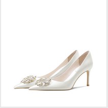 웨딩슈즈 7cm 화이트색상