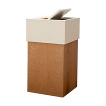 이케아 분리수거함 재활용 50l 가정용 북유럽 나무 쓰레기통 재활용 주방 홈 오피스 혁신 광장 정원 퇴비 bin 뚜껑 cubo de basura 폐기물 용기, 2-40cm, 05 40cm D