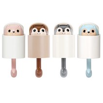 다람쥐 팝업 다용도 벽걸이 후크 옷장 현관 주방 열쇠 마스크 접착식 고리, 스카이블루