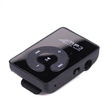 노래 뮤직 음악 MP3 플레이어 휴대용 미니 mp3 클립 카드 mp3 미러 카드 클립 고품질 재생, [02] BK