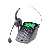 핸즈프리 유선 헤드셋 전화 통화 소음 차단 DTMF/fsk발신자 신호 콜센터 고정 스마트 음소거, 헤드폰 및 호스트