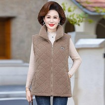 할머니 조끼 여성 김장조끼 엄마 베스트 레트로 빅사이즈 중년