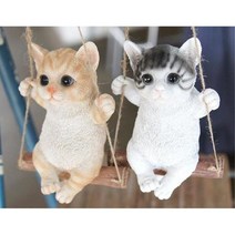 그네타는 통통한 고양이 모빌 장식품 테이블장식소품, 상세페이지 참조2