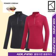 [콜핑] 모리나 겨울 여성 보온집업 등산티셔츠 파워엑스소재 (KST0466W)