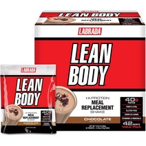 라브라다뉴트리션 린 바디 단백질 보충제 초콜렛, 40g, 3개