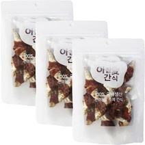 아침애 강아지 수제간식 3개세트 특가전, 3개, 밴댕이와 오리안심70g