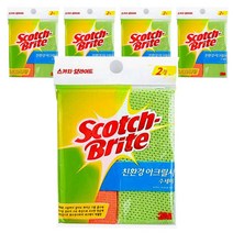 스카치브라이트 아크릴사 수세미, 2개입, 5개