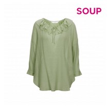[SOUP] [숲] 앞끈 셔링 카라 블라우스(SW5LS84)