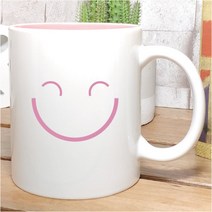 변색 칼라머그컵. 웃어요
