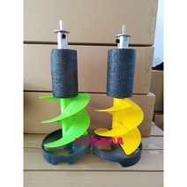 얼음낚시용 아이스오거 얼음깨는도구 구멍뚫기 천공기, 45cm 녹색 짧은 플로트