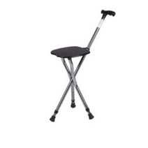 관우몰 효도 지팡이의자 접이식체어 어르신 flipstick 초경량 차박 피크닉 캠핑, 실버