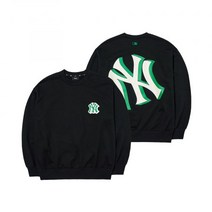 [국내매장판] 엠엘비 MLB 베이직 메가오버핏 맨투맨 NY (Black)