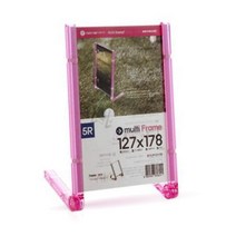 스탠드 거치대 미용실 식당 공지사항 POP 메뉴판 가격표 배너 127x178mm 분홍