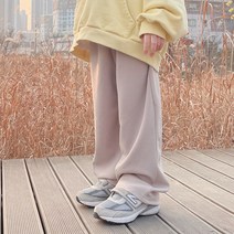 데일리 팬츠 찰랑찰랑 편한 팬츠 등원룩 간절기 일자핏 넉넉핏 부자룩