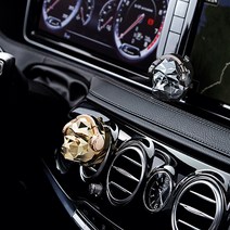 로랜드G DJ 고릴라 차량용 방향제 본품 크롬실버, 플로럴부케, 1개