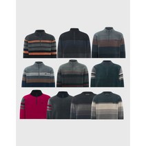 골프웨어 남성 반집업 기모 골프 니트 긴팔티셔츠