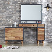 루네스 아카시아원목화장대 서랍화장대 입식화장대, 화이트