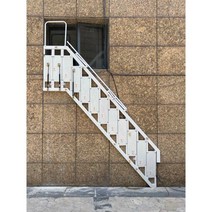 공장용 계단 접이식 사다리 컨테이너 외부 비상용계단, 11단(세로 높이 약 280cm)