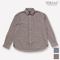 후아유 린넨 체크 셔츠_WHYC92402U