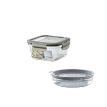 락앤락 오븐글라스 유로 정사각 내열밀폐용기, 500ml, 1개