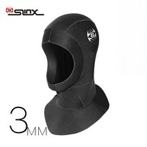 웻수트 웨이크보드복 바다수영 서핑 프리다이빙 해루질 슈트 1pc slinx 스쿠버 후드 3mm 네오프렌 캡 후드 스포츠 남성 방수 보온 모자 잠수복 후드 새로운 유지, 검은색, xl 56-58cm, 검은색