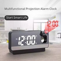 복싱벨 복싱용품점 타임벨 시간 체육관 led 디지털 미러 투영 알람 smart timer wake up watch 전자 책상 캘린더 온도 프로젝터 visual timer, 하얀