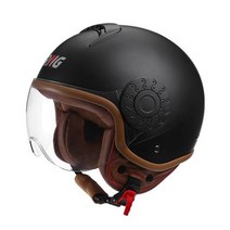 클래식헬멧 바이크 풀페이스 스쿠터 풀베이스 헬멧 여름 반 얼굴 Casco 내리막 열기 모토 레트로 오프로드 경주 클래식 보호 Capacete Aberto, XL, E