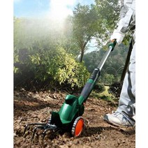 긴풀 충전식 제초기 동력 미니 전기 예초기 풀 베는 기계 벌초기, 스탠드형 에디션 풀세트 추가 흙 고르기, 1개