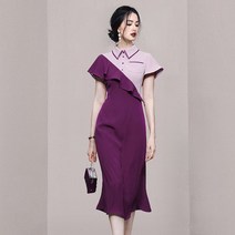 셔츠 투톤 여성 원피스 하객룩 정장 오피스룩 아나운서 러블리 예쁜 돌잔치 상견례 코디 데일리 슬림핏