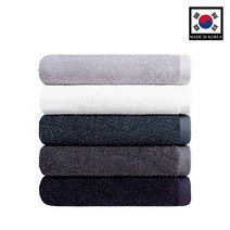 데일리스탠다드 대한민국 프리미엄 호텔 컬렉션 수건 40수 코마사 200g 1매 국내산 7성급 세면타올 고급타올, 랜덤발송 5매