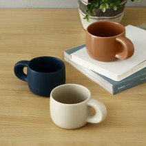 벌룬 홈카페 미니 머그잔 컵 3color, 네이비, 1개