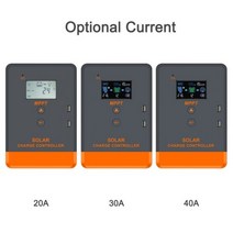 MPPT 40A 30A 20A 태양 충전기 컨트롤러 12/24V 솔라 패널 Blacklight 레귤레이터 다중 부하 제어 모드, 01 Solar Controller_03 40A