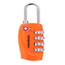 궁궐STORE 멘도자TSA037 자물쇠 오렌지색상 4다이얼 여행가방 잠금장치