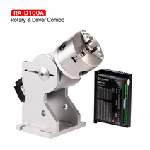 Cloudray 3 척 회전 작업대 회전 장치 직경 6980100 co2 섬유 마킹 기계 용 고정물 그리퍼 추가 축, 드라이버가 있는 ra-d80a