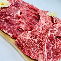 한우 1등급 모음세트 1kg(5종X 각200g) 꽃등심200g+채끝살200g+삼각살200g+새우살200g+살치살200g