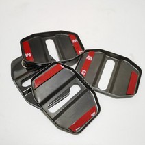 블랙 B 로고 자동차 도어 잠금 보호 버클 커버 메르세데스 벤츠 W212 W213 W205 W177 W464 W463 브라부스 스티커, [01] Black For BRABUS