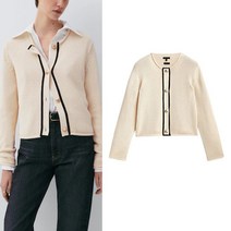 ZARA 캐주얼 싱글 니트 가디건 재킷