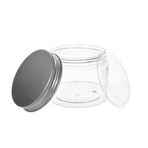 PET 크림용기 알루미늄 실버캡 50g 100g 150g, 투명용기