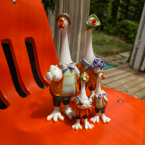 황금알 거위 가족 4p (네이비/대) 인테리어 장식품